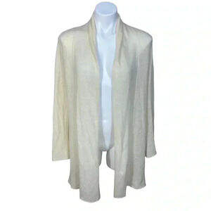 Cynthia Rowley Cream Open Front Sweater